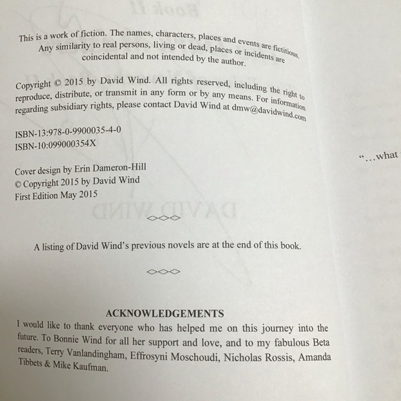 SIGNED The Dark Masters: Tales Of Nevaeh VOL II Book by David Wind Inscribed - Picture 4 of 4